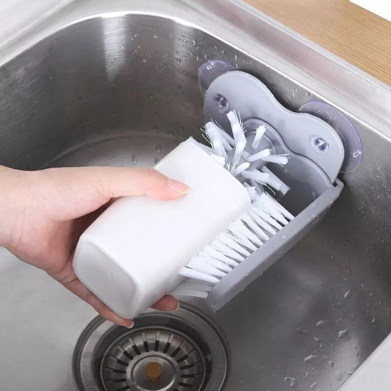 Wall Suction Cup Glass Cleaning Brush, Rotating Plastic Bottles Cleaner, Coffee Milk Tea Cups Brush, Glass Cup Washer with Suction Base Bristle, Kitchen Sink Home Tools Wall Suction Cup Glass Cleaning Brush, Rotating Plastic Bottles Cleaner, Coffee Milk Tea Cups Brush, Glass Cup Washer with Suction Base Bristle, Kitchen Sink Home Tools